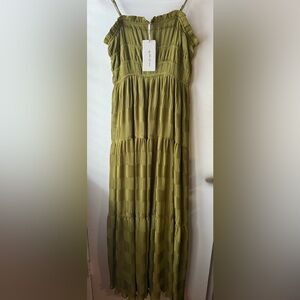 Chic Olive Green Maxi Dress